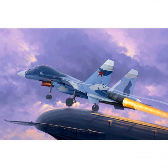 Trumpeter 01669 Сборная модель самолёта Су-33УБ Flanker D (1:72)