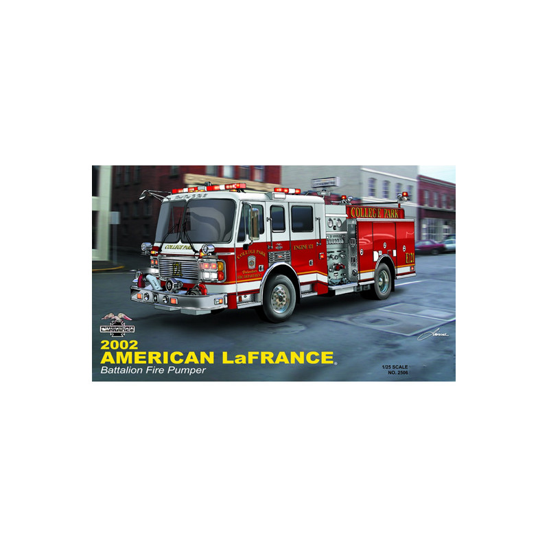 Trumpeter 02506 Сборная модель пожарной машины American LAFRANCE Eagle Fire Pumper 2002 (1:25)