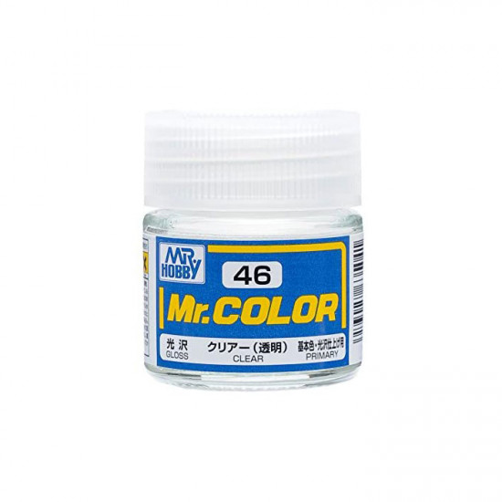 Mr Color C46 Лак эмалевый глянцевый CLEAR 10 мл