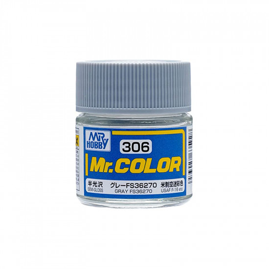 Mr Color C306 Краска эмалевая полуматовая GRAY FS36270 10 мл