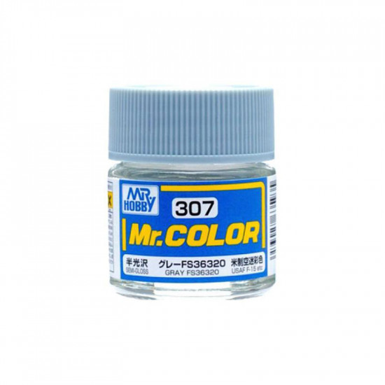 Mr Color C307 Краска эмалевая полуматовая GRAY FS36320 10 мл