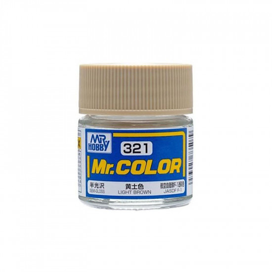 Mr Color C321 Краска эмалевая полуматовая LIGHT BROWN 10 мл