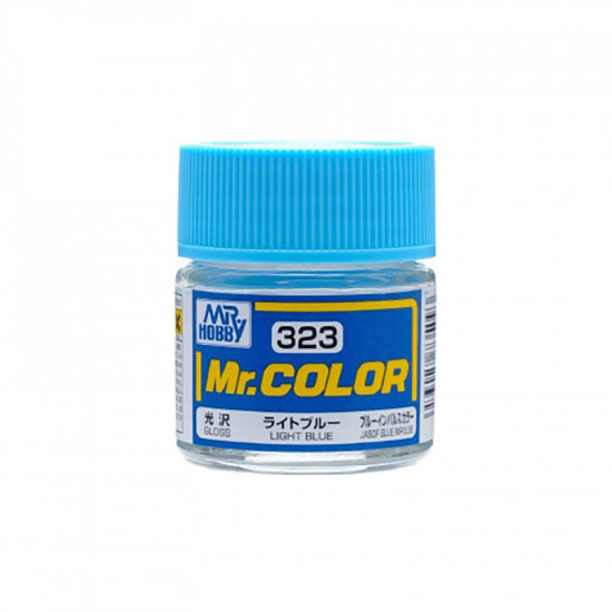 Mr Color C323 Краска эмалевая глянцевая LIGHT BLUE 10 мл