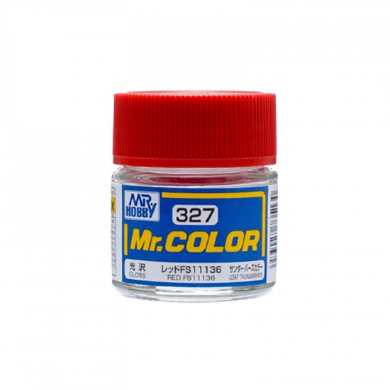 Mr Color C327 Краска эмалевая глянцевая RED FS11136 10 мл