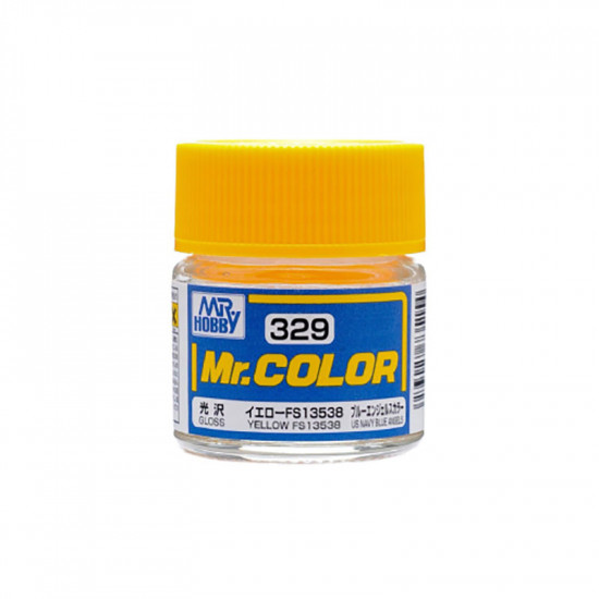 Mr Color C329 Краска эмалевая глянцевая YELLOW FS13538 10 мл