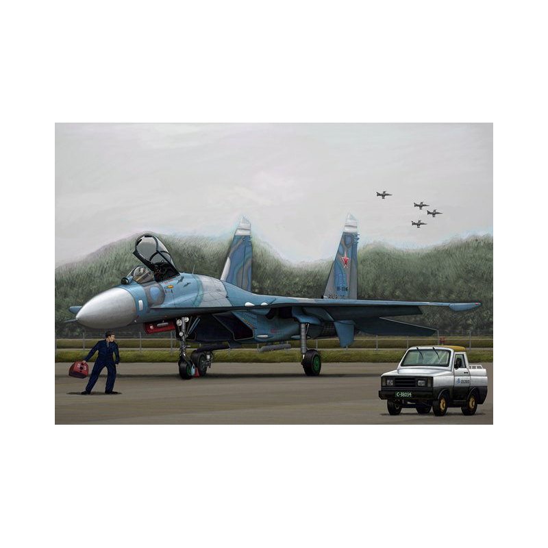 Trumpeter 03909 Сборная модель самолета SU-27 Flanker B (1:144)